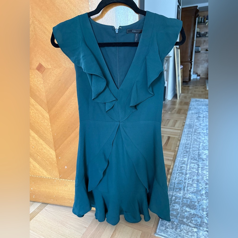 BCBGMaxAzria Ruffle Mini Dress